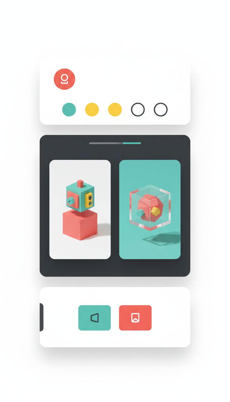 Checkout flow component with animated transitions