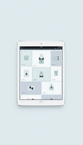 Modular Homepage Template for Tablets