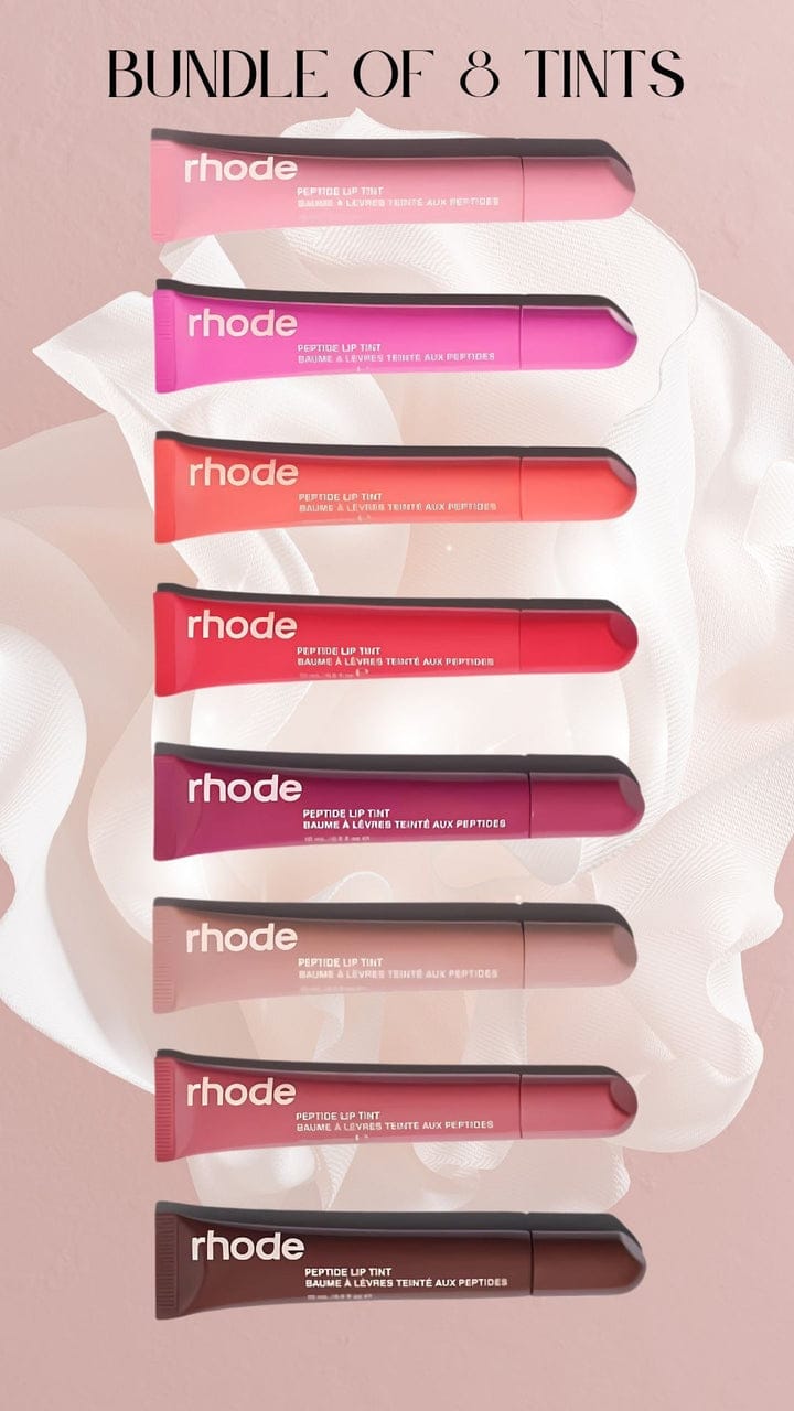 Rhode Peptides Lip Tints (Pack of 8) All Shades