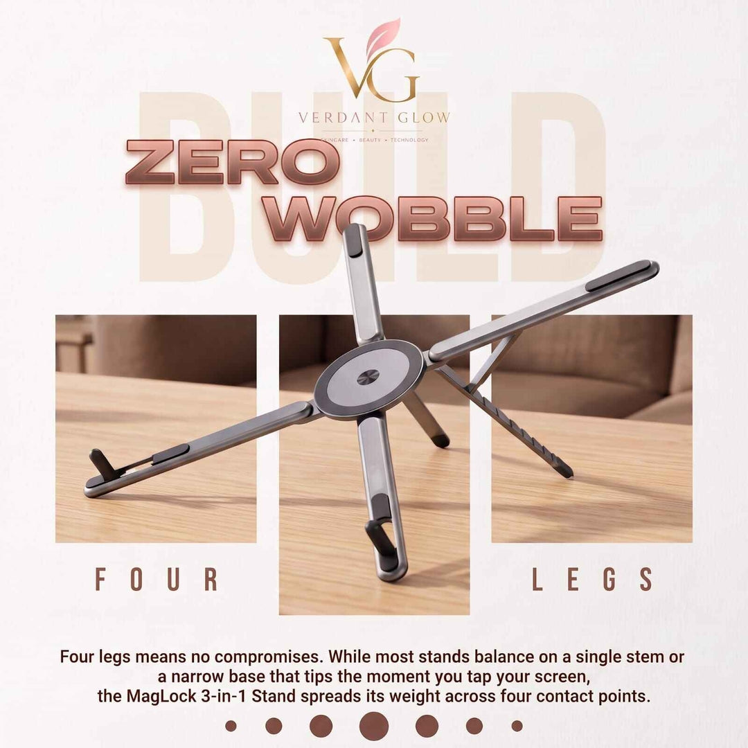 3-in-1 Adjustable Device Stand™ |Compatible For Laptop, Tablet & Phone Stand