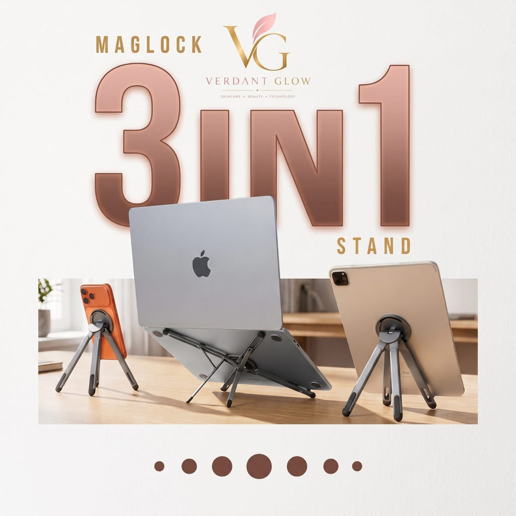 3-in-1 Adjustable Device Stand™ |Compatible For Laptop, Tablet & Phone Stand