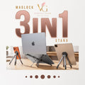 3-in-1 Adjustable Device Stand™ |Compatible For Laptop, Tablet & Phone Stand