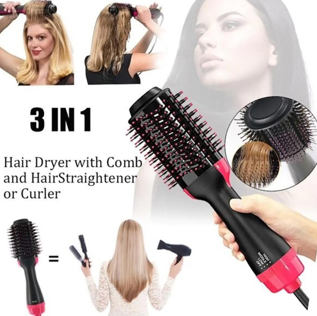 One Step Hot Air Brush (Dryer + Straightener + curler)