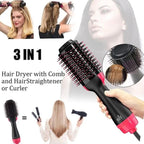 One Step Hot Air Brush (Dryer + Straightener + curler)