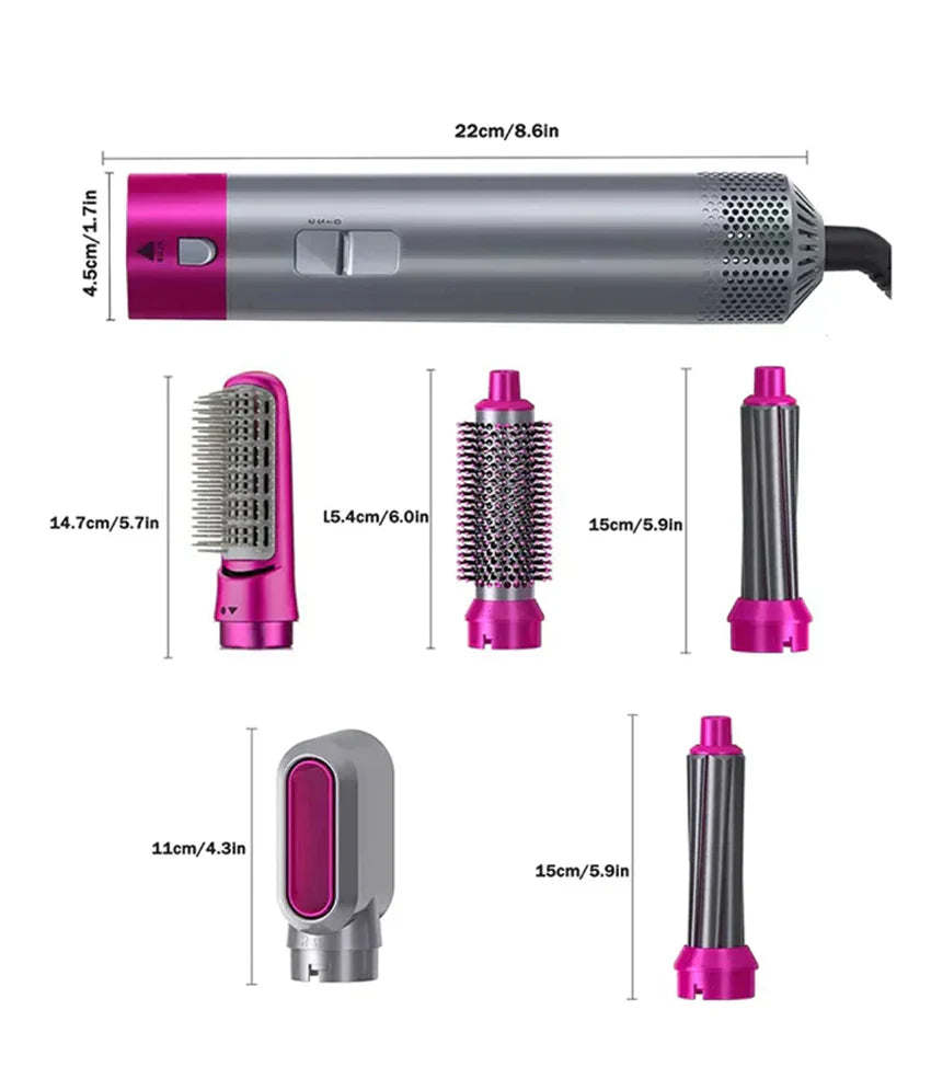 One Step - 5 in 1 Multifunctional Hair Dryer Styling Tool