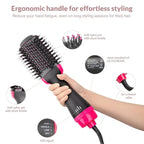One Step Hot Air Brush (Dryer + Straightener + curler)