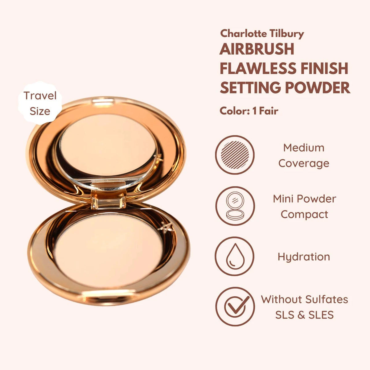 Charlotte Tilbury Airbrush Flawless Finish Powder - 1 Fair