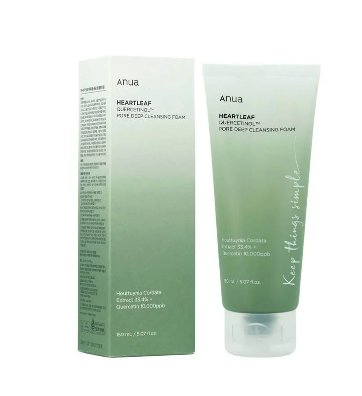 ANUA HEARTLEAF QUERCETINOL PORE DEEP CLEANSING FOAM KOREA 150ml