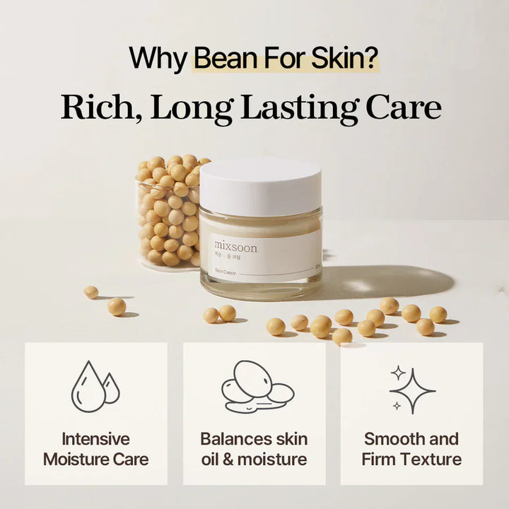 Mixsoon Bean Cream – Deep Hydration & Nutrient Boost (50ml)